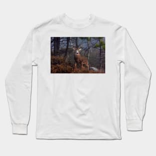 Buck on ridge - White-tailed Deer Long Sleeve T-Shirt